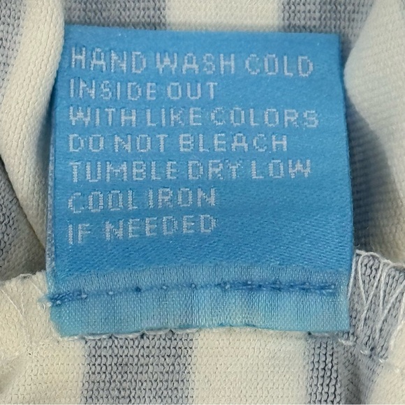 J. McLaughlin Catalina Cloth Elora Bangle Striped Navy Side Tie Dress Large NEW - Picture 16 of 16